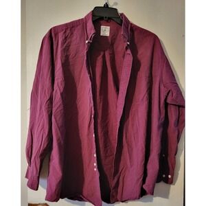 Brooks Brothers Men's Large Plaid Sport Shirt | 100% Cotton‎